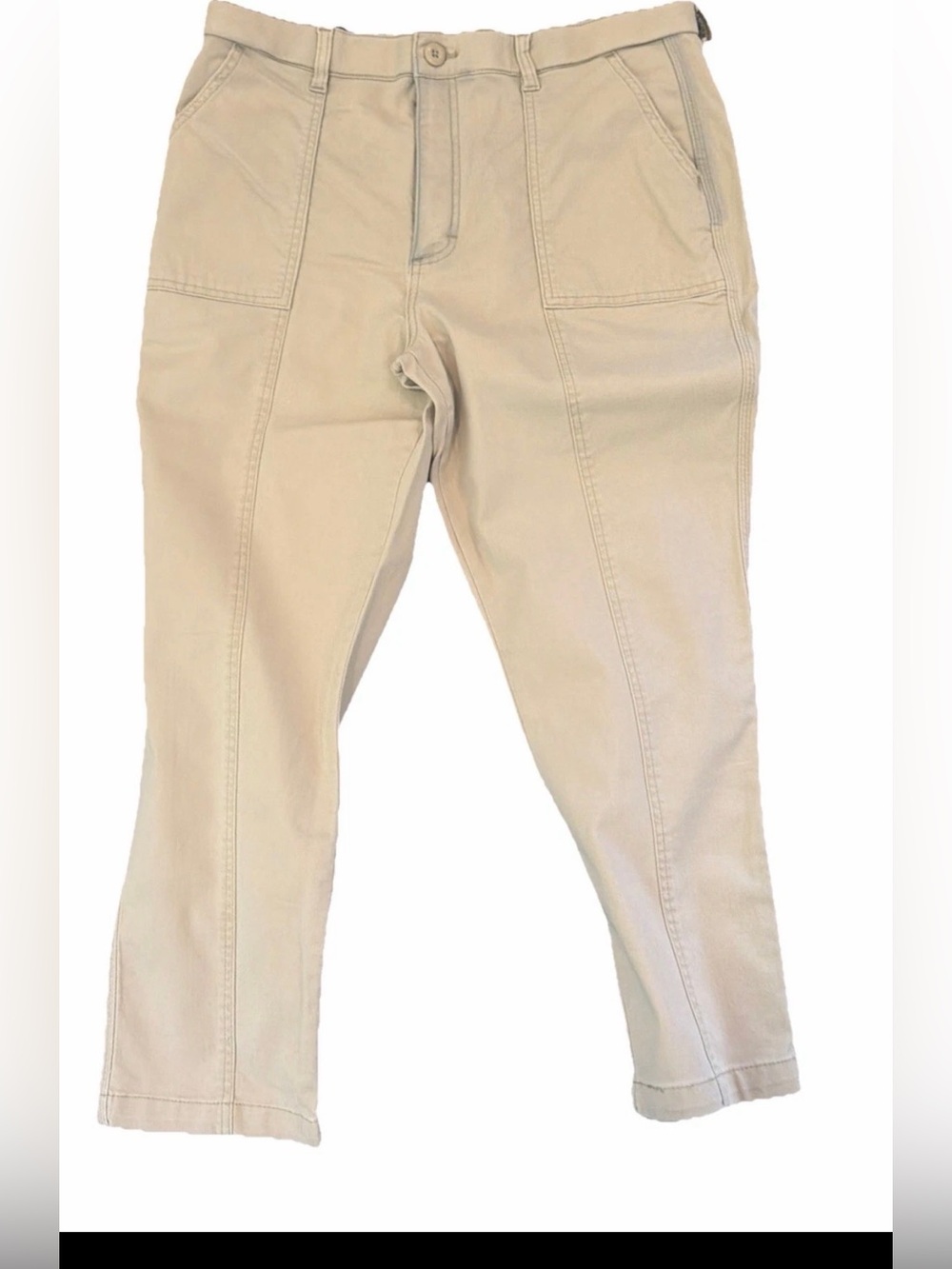 LEE Women’s Regular Fit Straight Leg High Rise Jeans Beige Size 14R